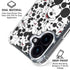 Disney Mickey Mouse Face Pattern iPhone 16 Clear Case